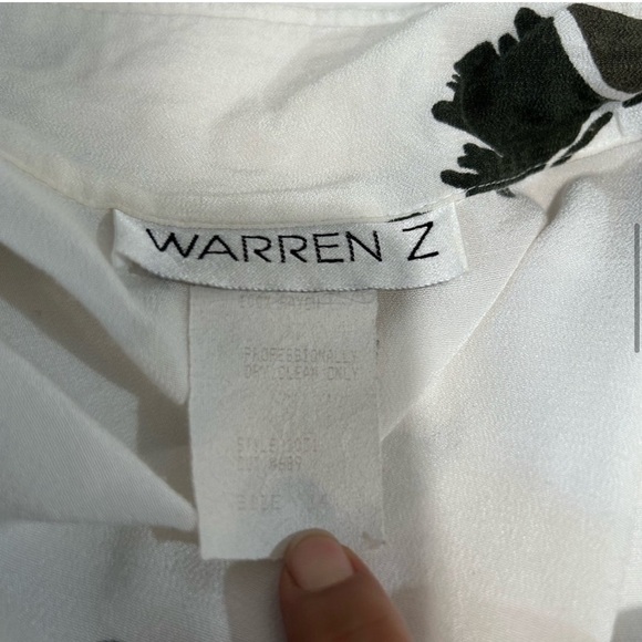 WARREN Z maxi button front leaf print dress size:14 - Picture 8 of 16